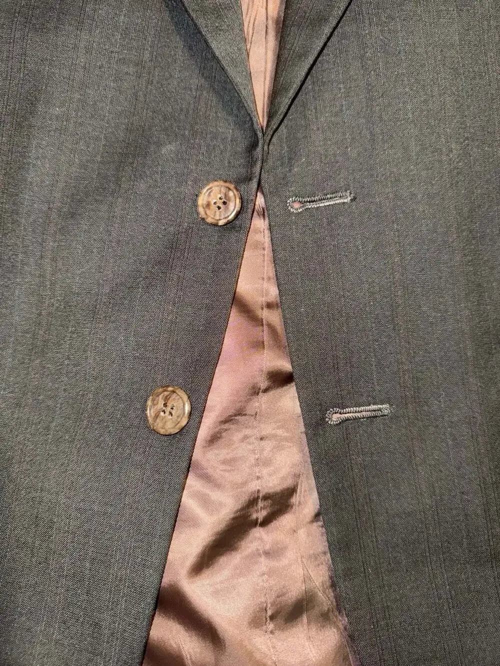 Dario di Napoli Men's 100% Wool Pinstripe Blazer Jacket size 42 R